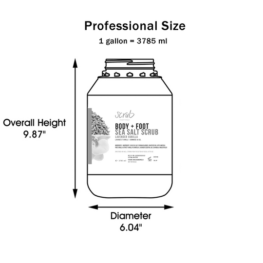 Professional Sized Salt Scrubs