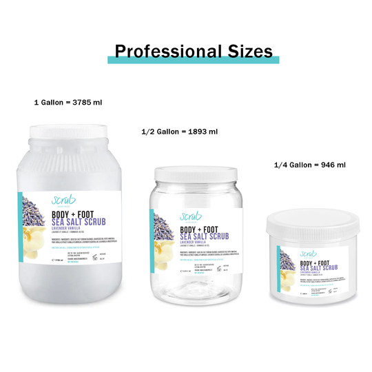 Professional Sized Sugar Scrubs