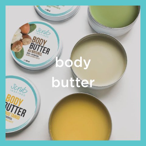 all natural whipped body butter scrub inspired